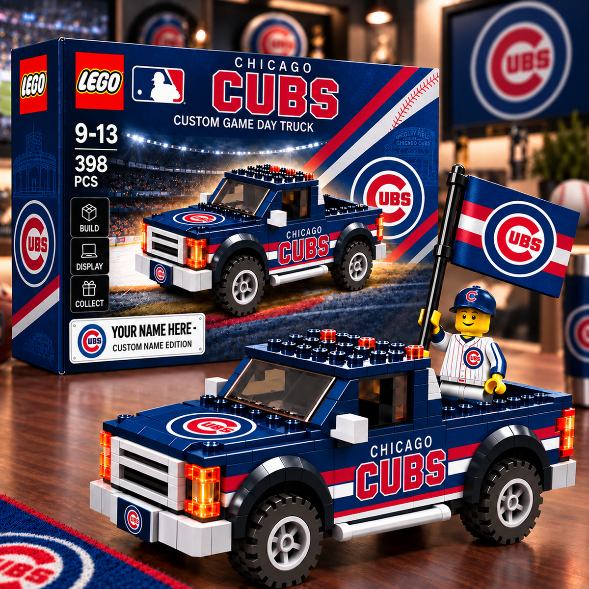 CHC x MLB Building Blocks Truck Toy Set V2