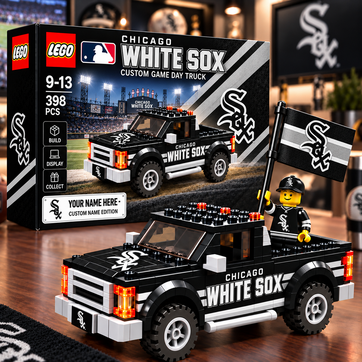 CHI x MLB Building Blocks Truck Toy Set V2
