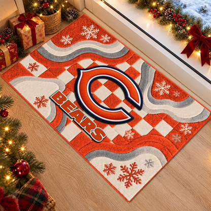 CHI x NFL Christmas Doormat