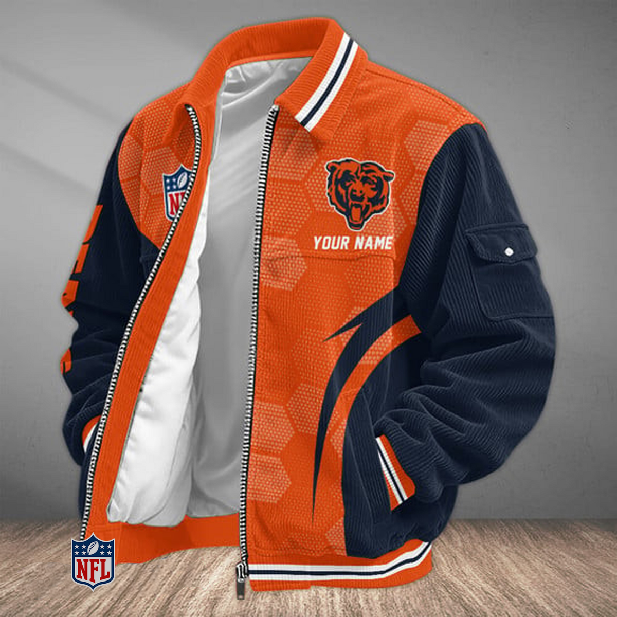 CHI x NFL Classic Varsity Corduroy Jacket