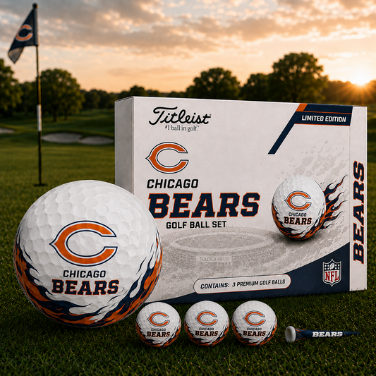 CHI x NFL Inspired Golf Ball Set – 3 Premium Golf Balls