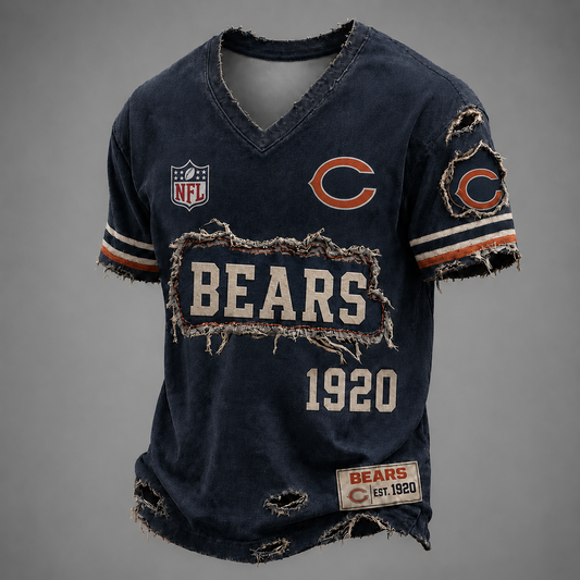 CHI x NFL LUXURY V-Neck T-Shirt 3005 DatND DVT