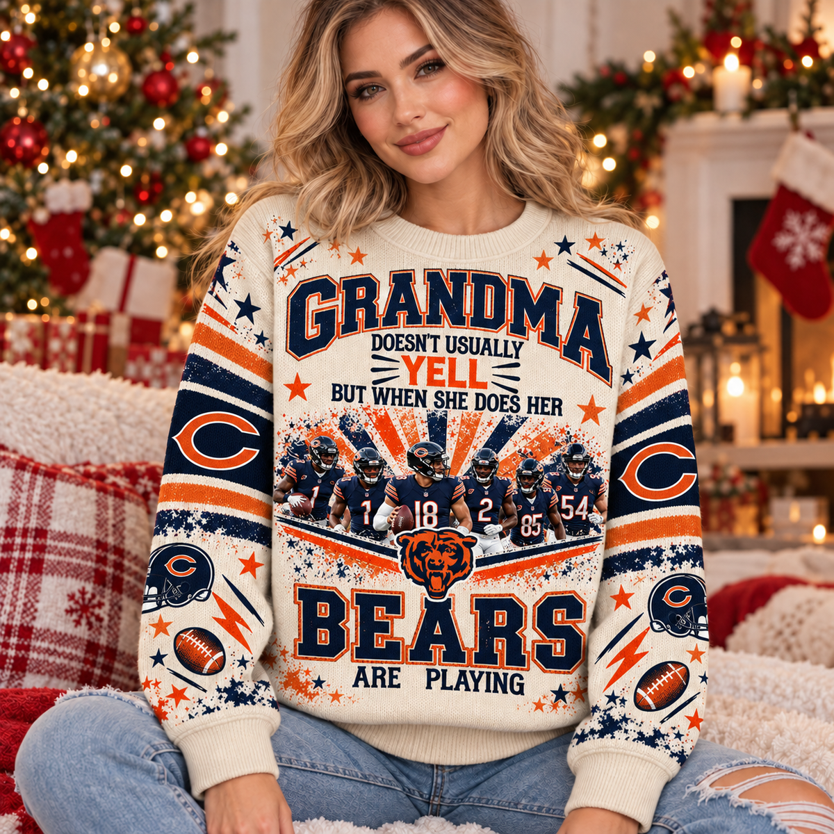 CHI x NFL Premium V2 Ugly Sweater
