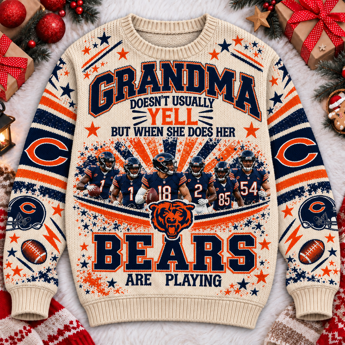 CHI x NFL Premium V2 Ugly Sweater