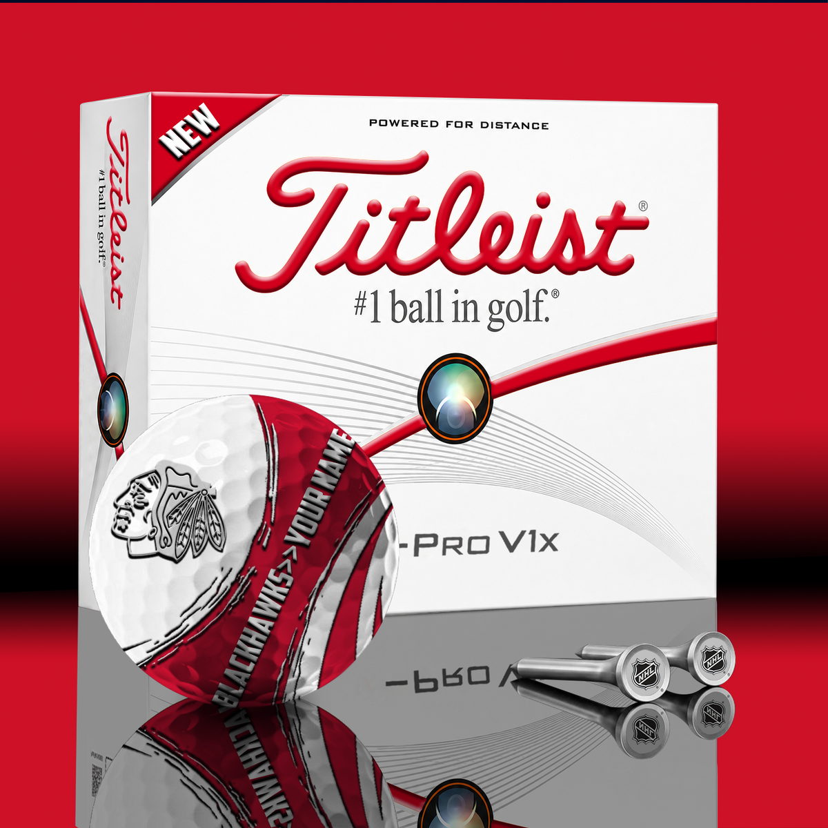 CHI x NHL PERSONALIZED GOLF BALL LIMITED EDITION