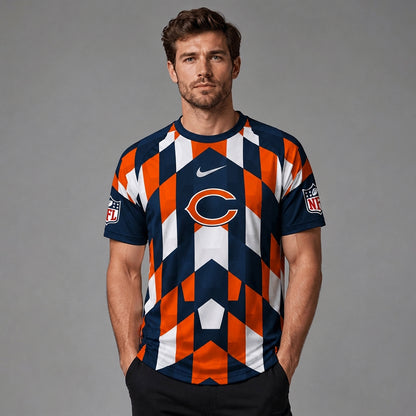 CHI x Premium NFL Geometric Fan Performance T-Shirt