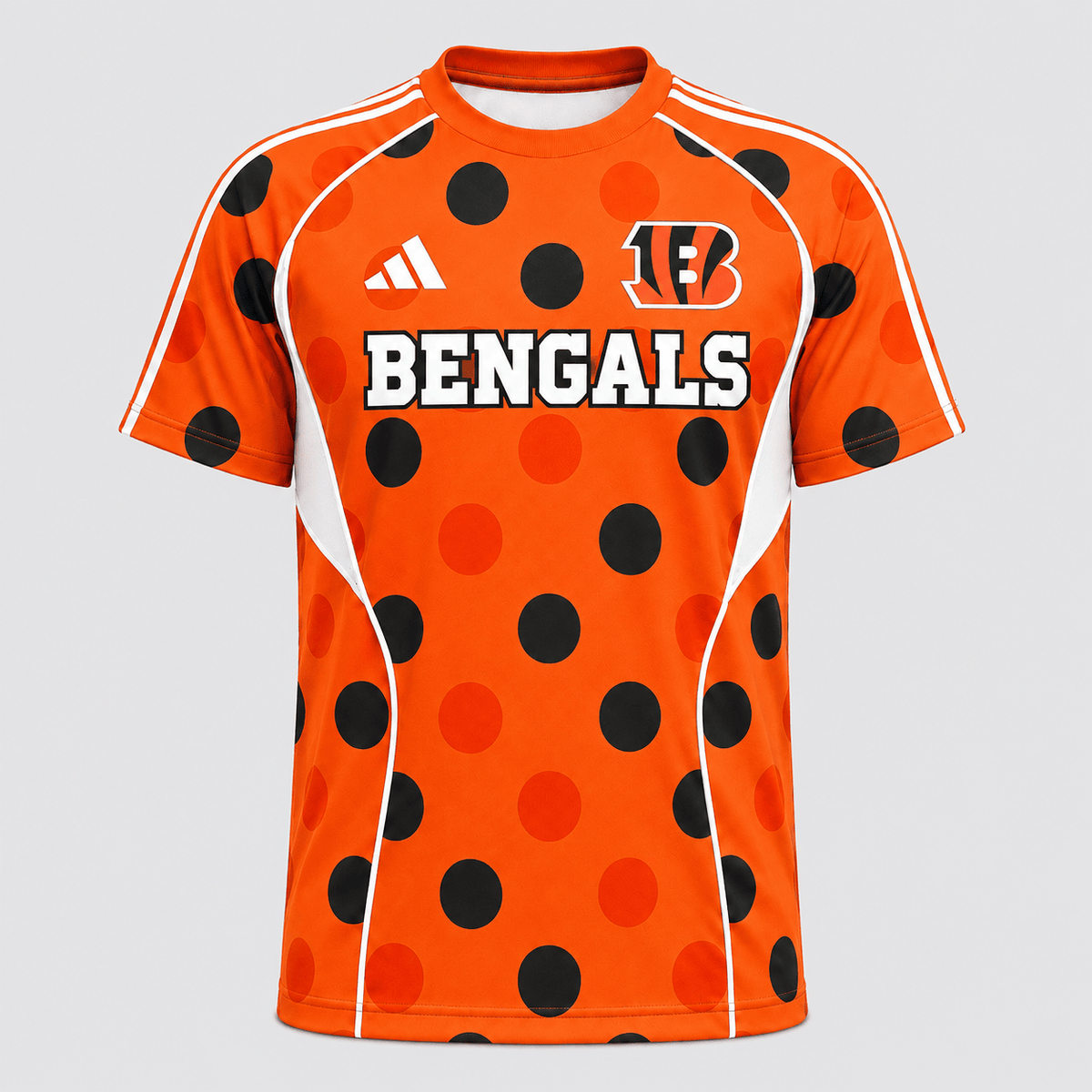 CIN Premium NFL Game Day Polka Dot Sports Jersey Shirt