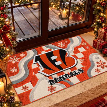 CIN x NFL Christmas Doormat