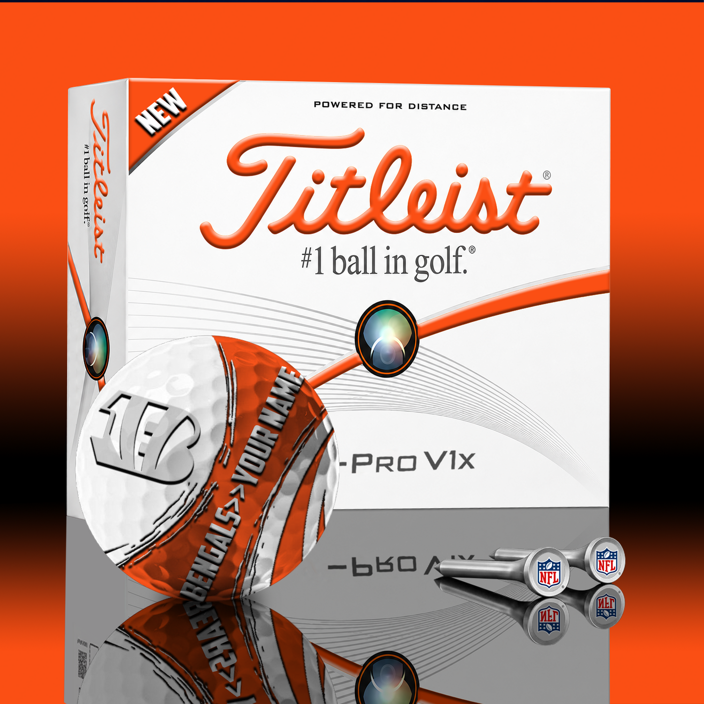 CIN x NFL PERSONALIZED GOLF BALL LIMITED EDITION