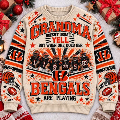 CIN x NFL Premium V2 Ugly Sweater