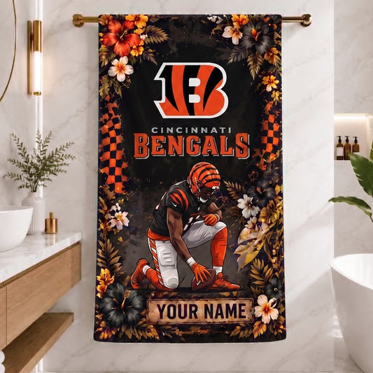 CIN x NFL Steel Curtain Football Beach Towel