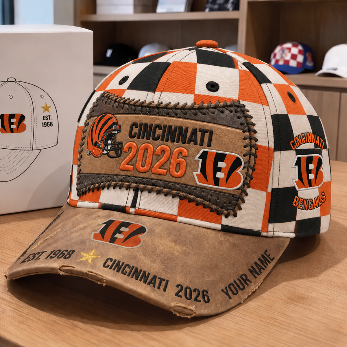 CIN x NFL Vintage Casual Football Hat