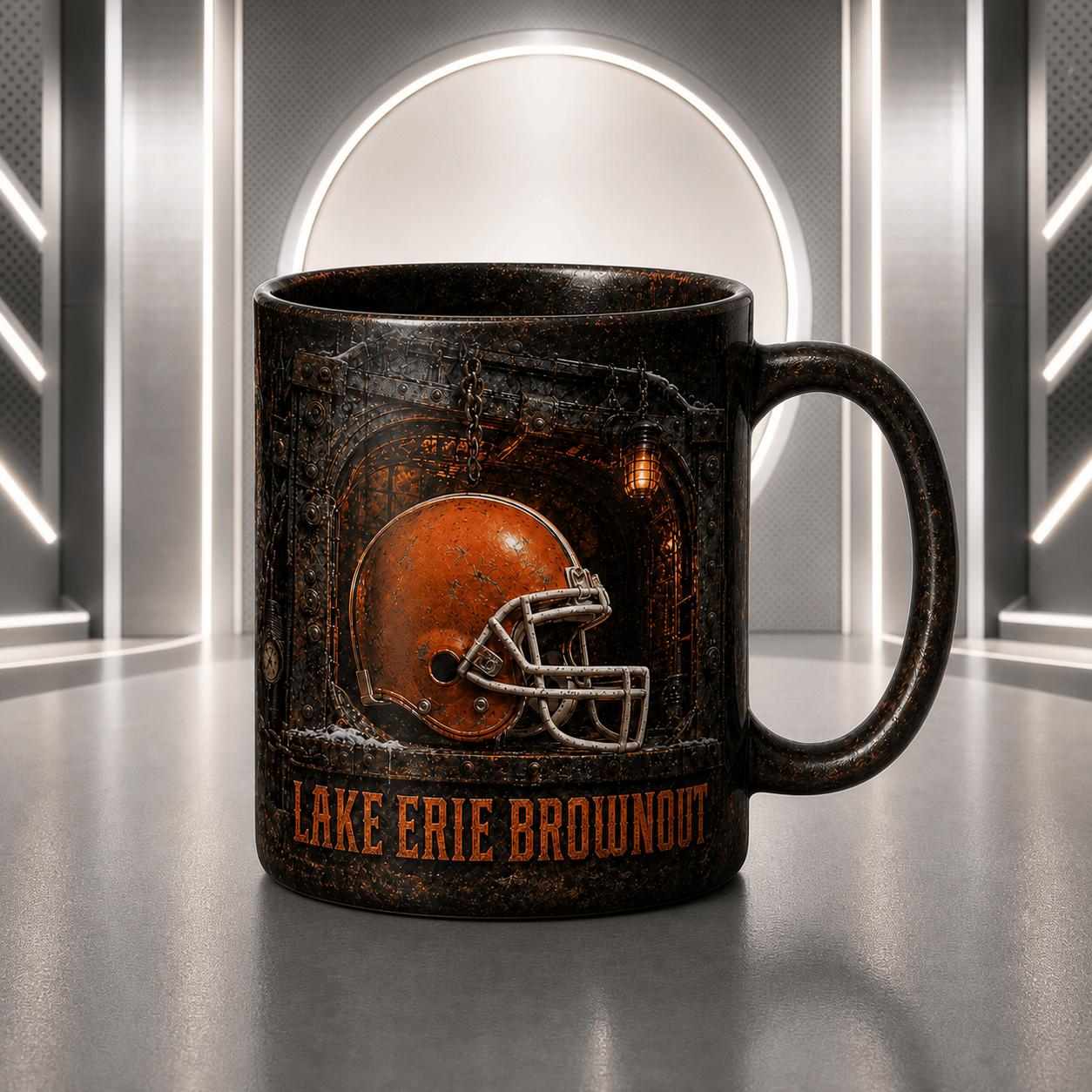 CLE Halloween Football Mug – The Frozen Cornfield Spooky Fan Gift DDT