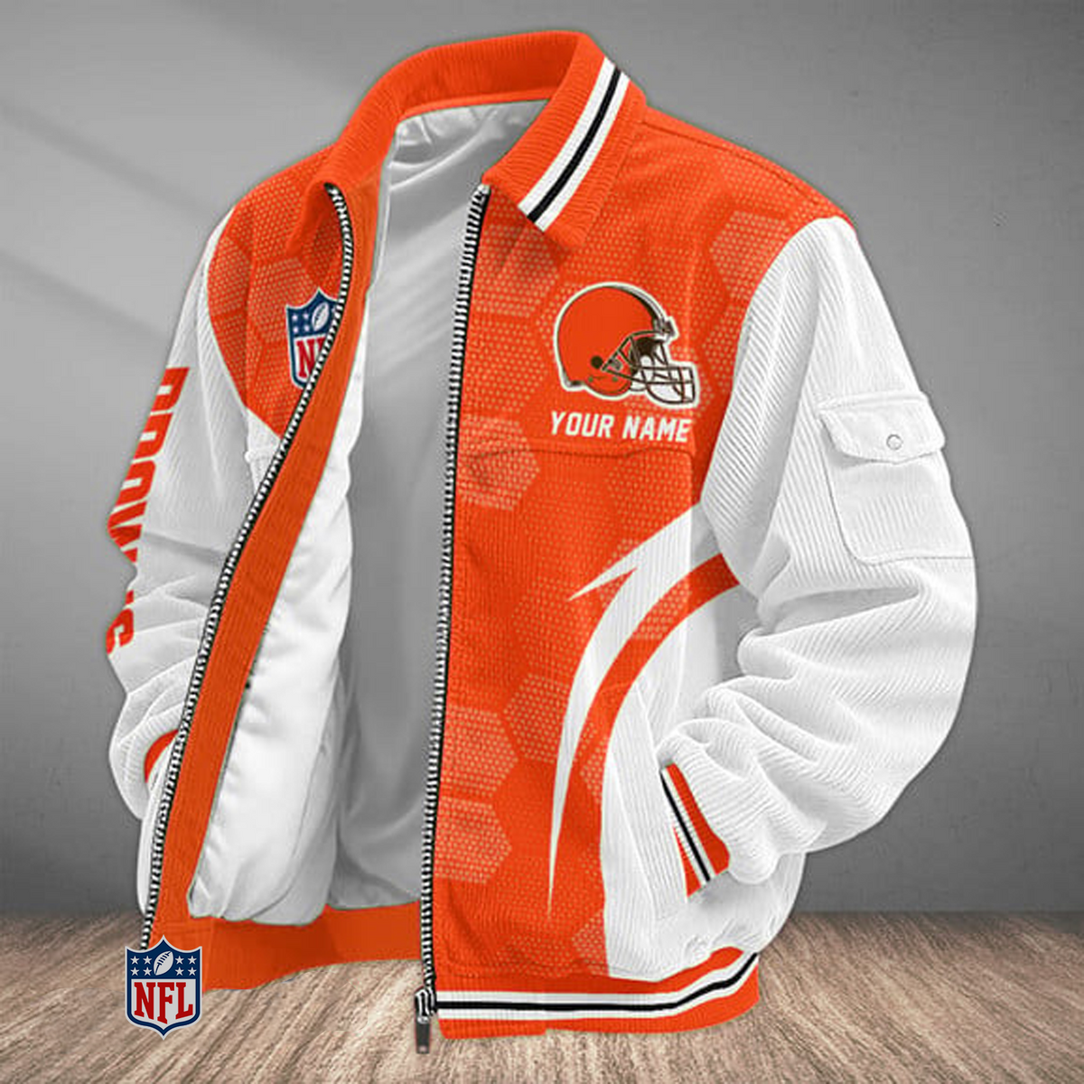CLE x NFL Classic Varsity Corduroy Jacket