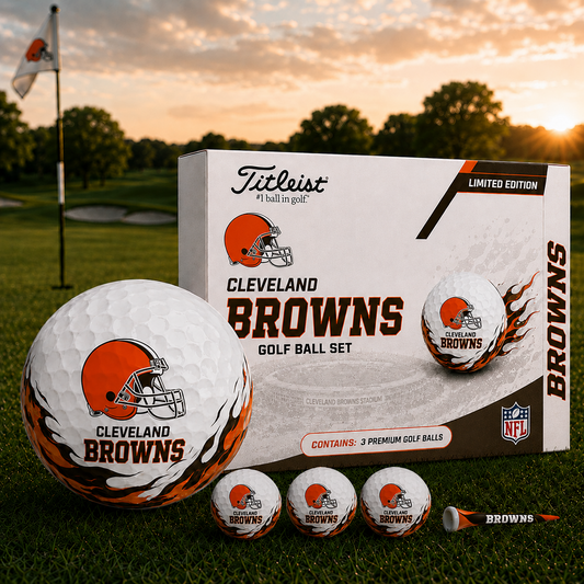 CLE x NFL Inspired Golf Ball Set – 3 Premium Golf Balls