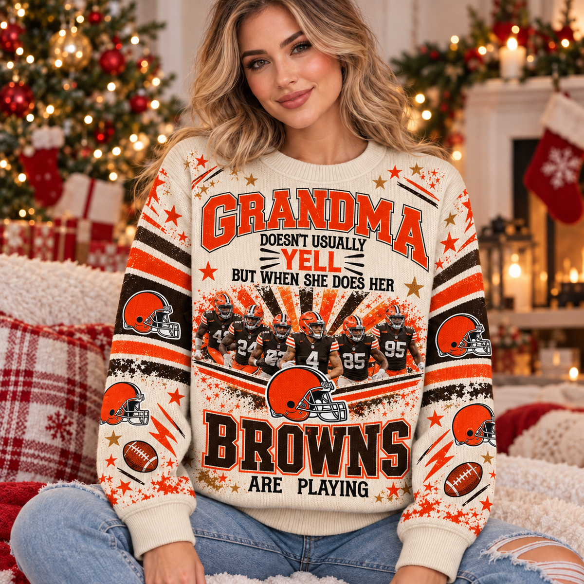 CLE x NFL Premium V2 Ugly Sweater