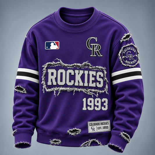COL x MLB Distressed Premium SweatShirt