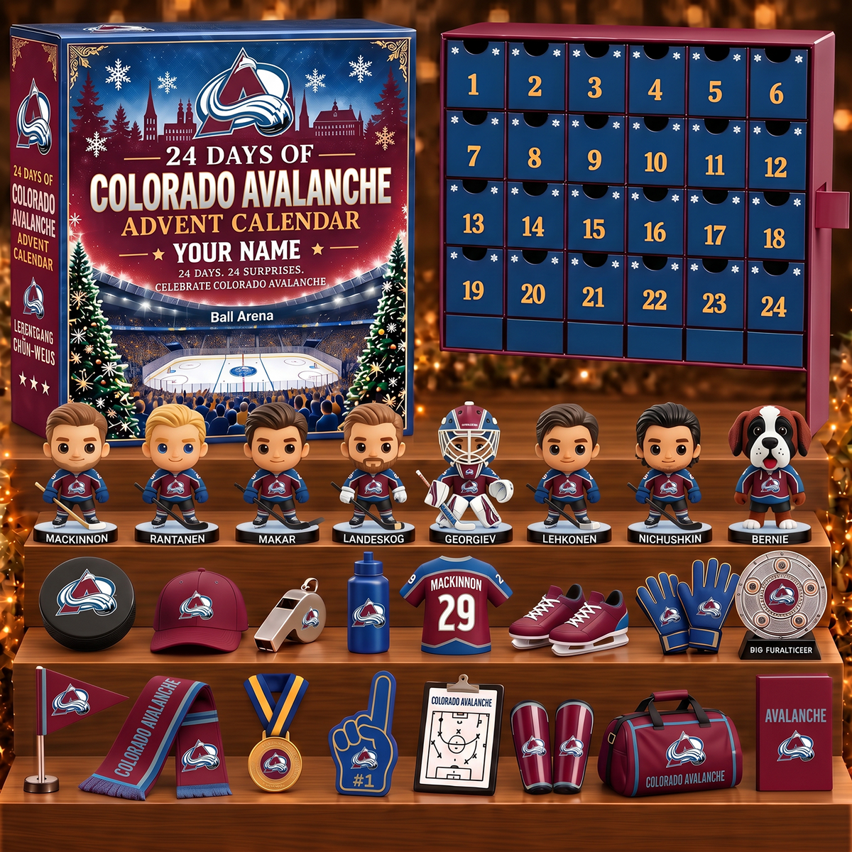 COL x NHL Game Day Premium Personalized 24 Days Of Advent Calendar