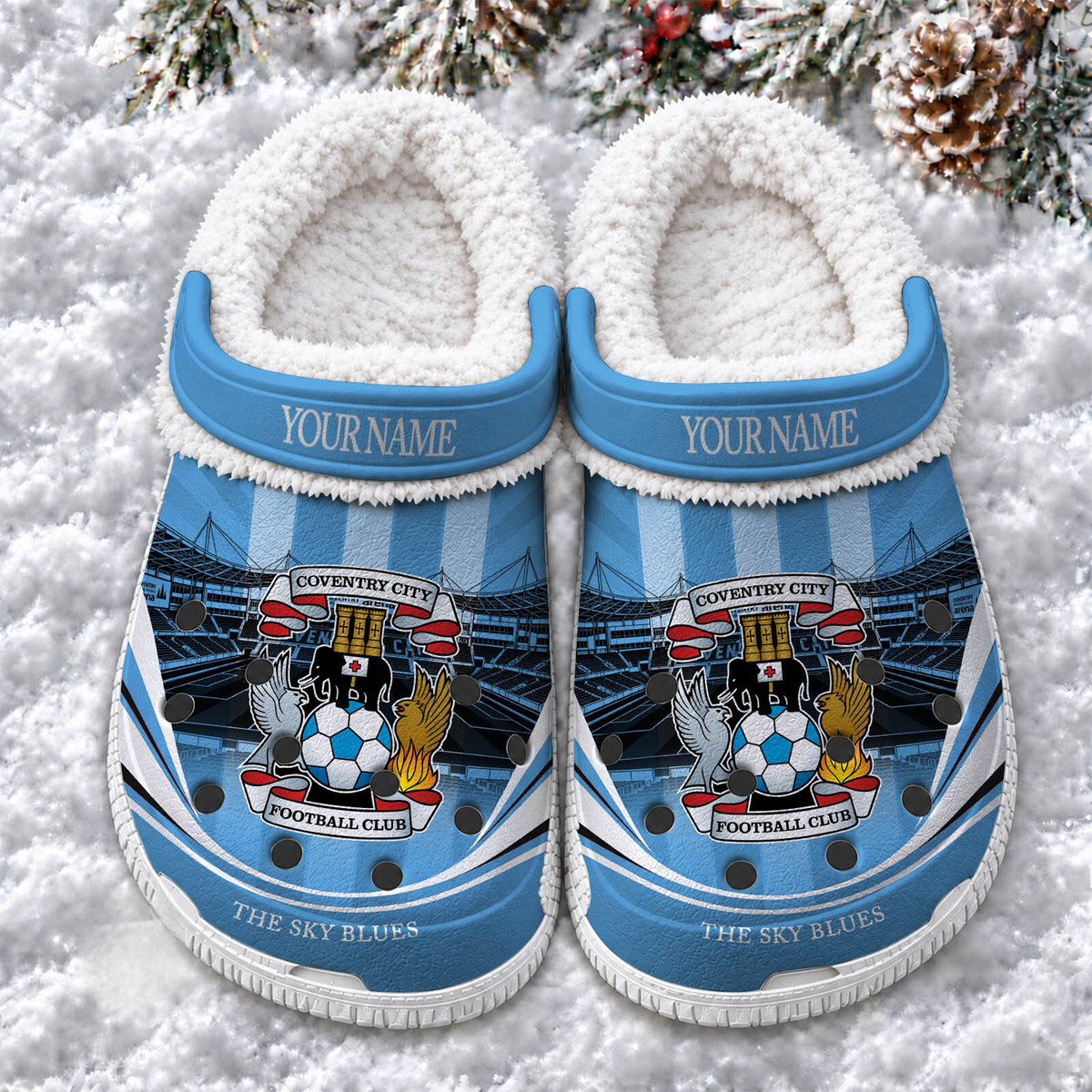 COV x EPL Fleece Crocs