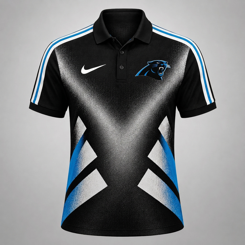 CP x Premium NFL Sports Fan Geometric Pattern Polo Shirt