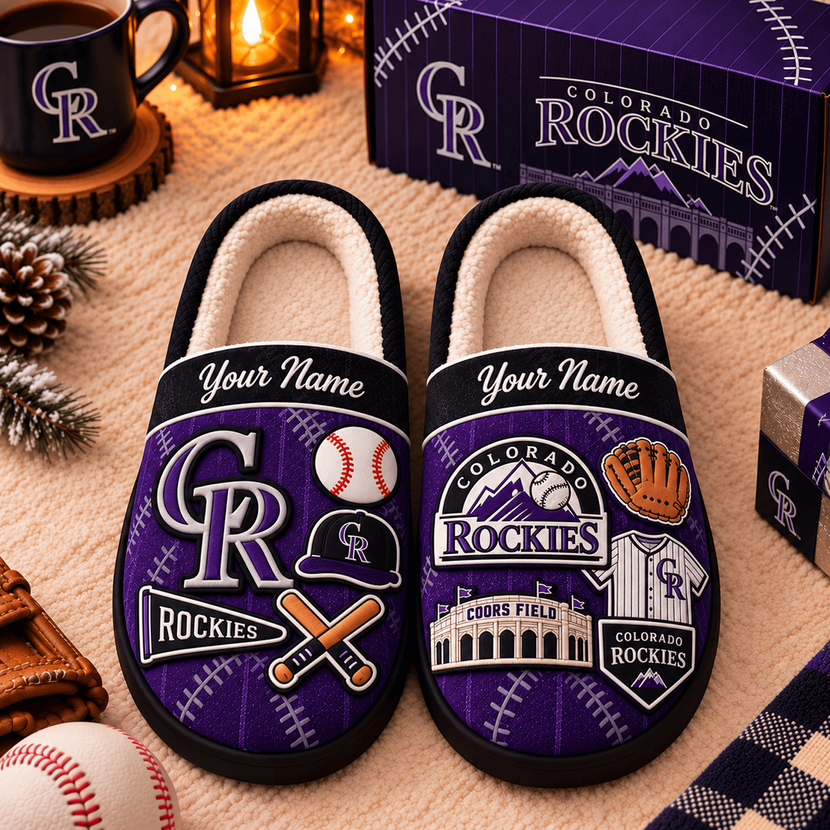 CR x MLB Game Day Personalized Name Slipper