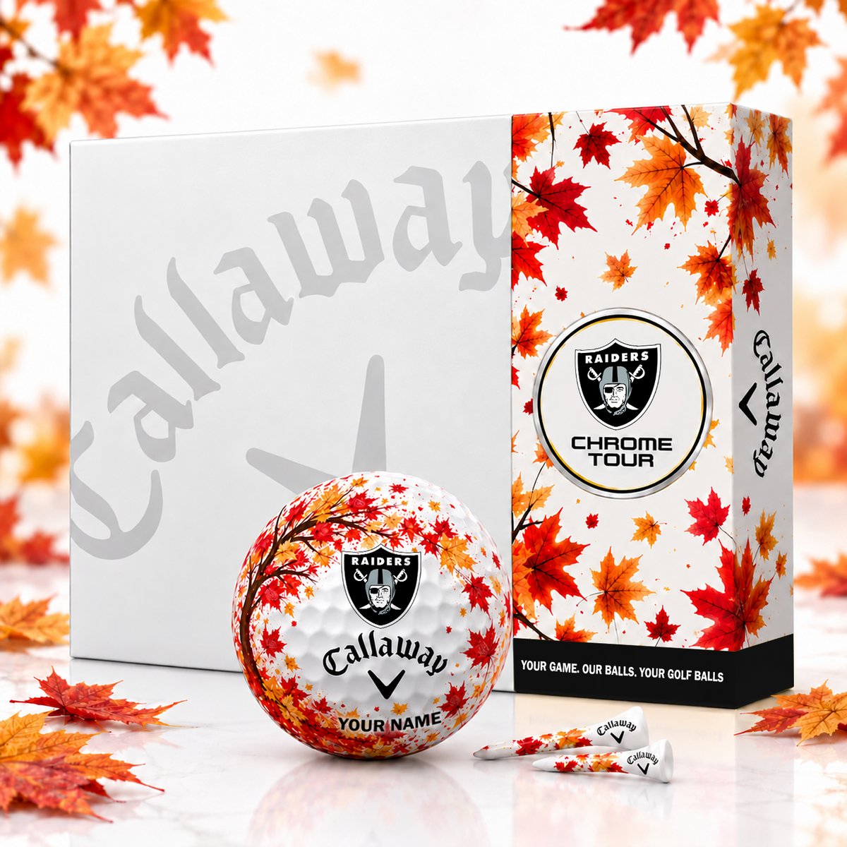 Callaway X Premium NFL LV FALL EDITION PERSONALIZED GOLF BALL – LIMITED EDITION  V2