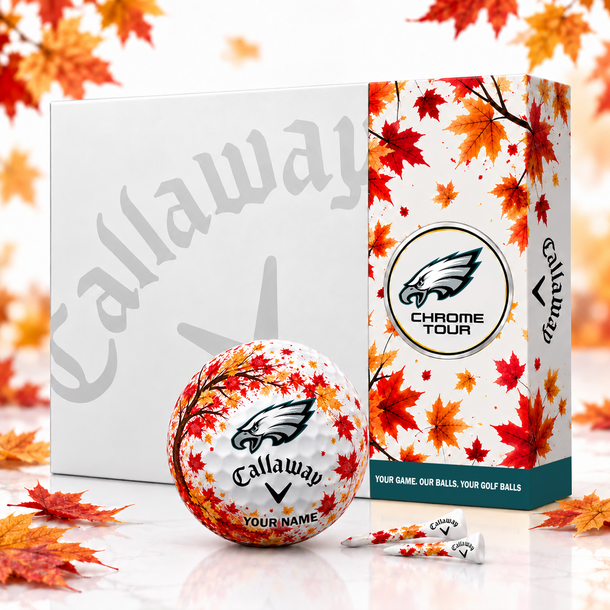 Callaway X Premium NFL PHI FALL EDITION PERSONALIZED GOLF BALL – LIMITED EDITION  V2