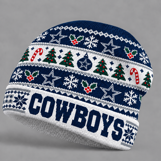 DAL x NFL Christmas Game Day Beanie Hat