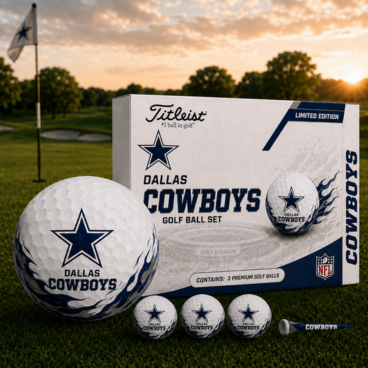 DAL x NFL Inspired Golf Ball Set – 3 Premium Golf Balls