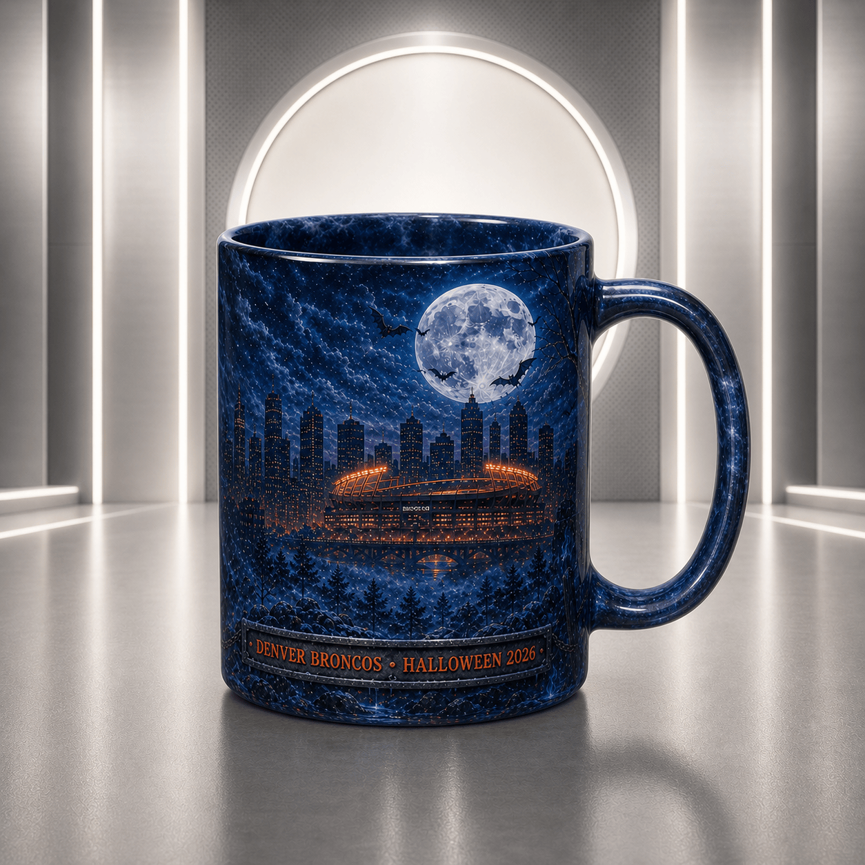 DB Halloween Football Mug – The Frozen Cornfield Spooky Fan Gift DDT