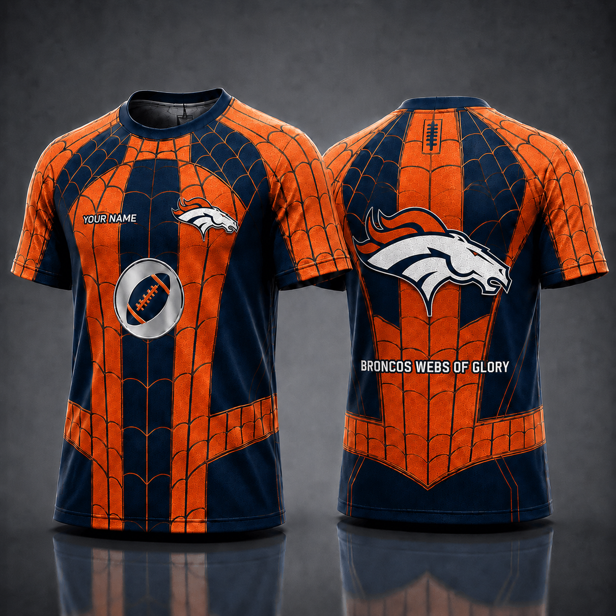 DB NFL x Spider Personalized T-Shirt – Premium Limited Edition Gift for Football Fans