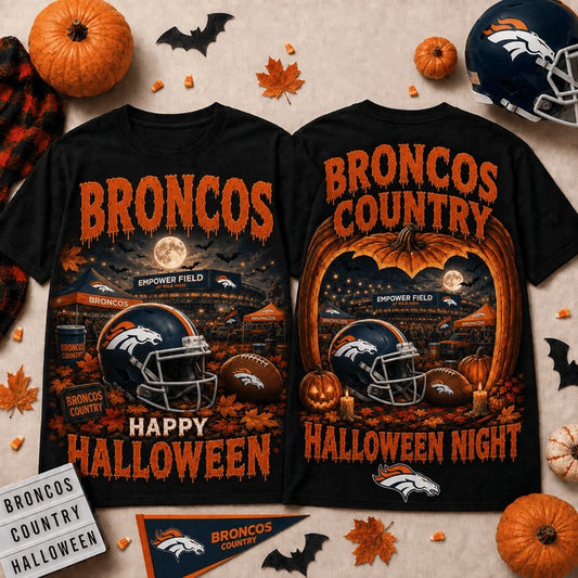 DB x NFL Halloween Custom Name T Shirt Gift For Fan