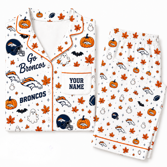 DB x NFL Halloween Personalized Set Long Pajamas