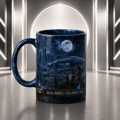 DC Halloween Football Mug – The Frozen Cornfield Spooky Fan Gift DDT