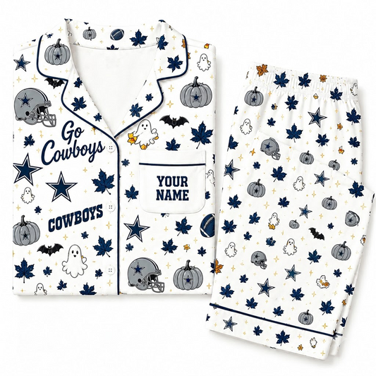 DC x NFL Halloween Personalized Set Long Pajamas