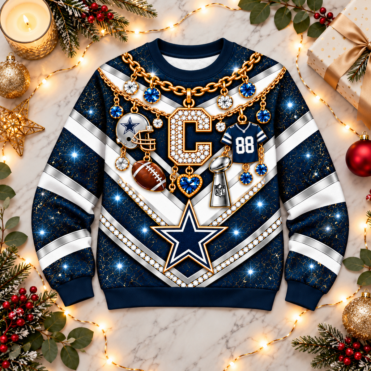 DC x NFL Luxury Bling Sweatshirt
