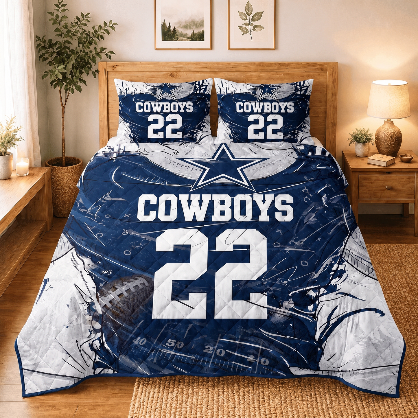 DC x NFL Premium Bedding Sets Personalized Gift For Fan