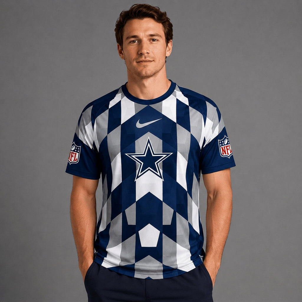 DC x Premium NFL Geometric Fan Performance T-Shirt