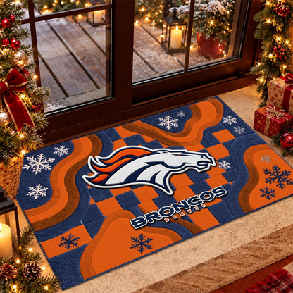 DEN x NFL Christmas Doormat