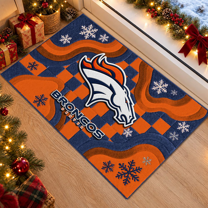 DEN x NFL Christmas Doormat