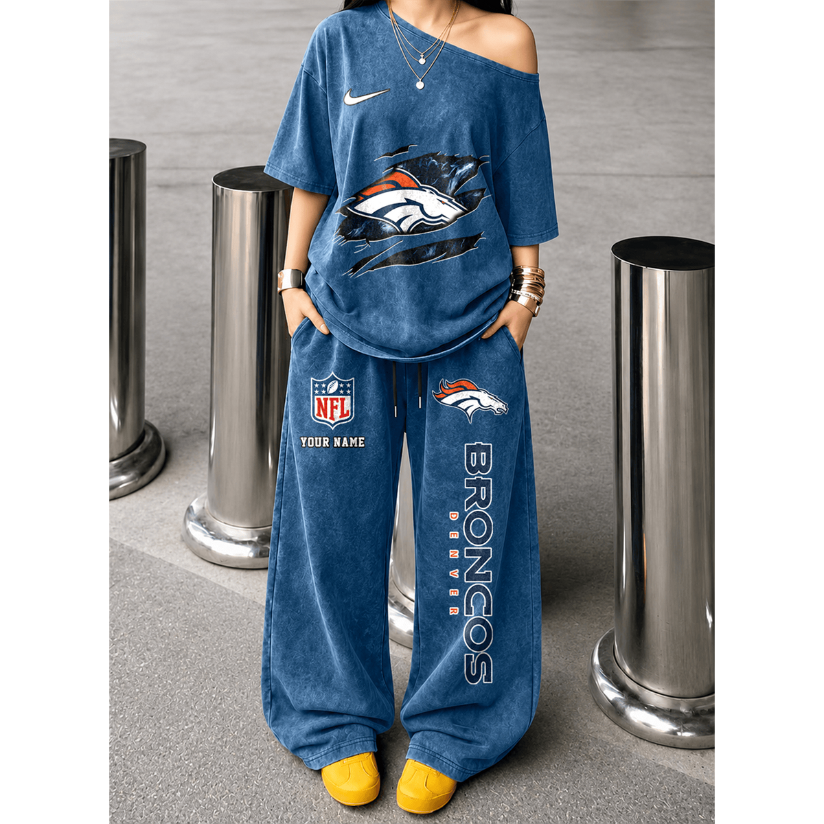 DEN x NFL Relaxed Fit Two Piece Sportswear Set
