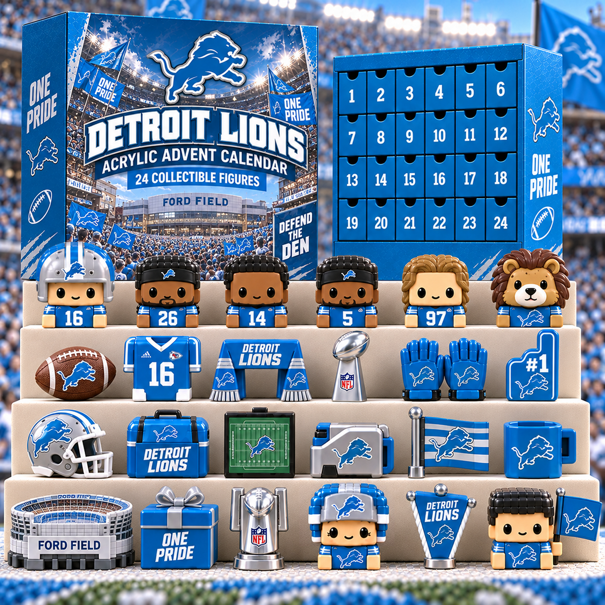 DET x NFL Premium 24 Days Of Advent Calendar