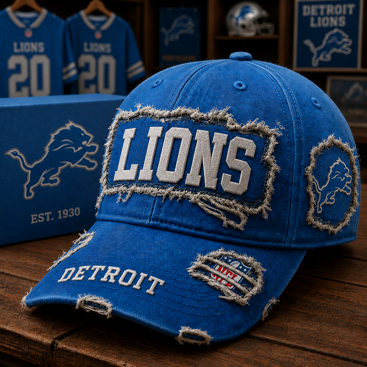DET x NFL Premium Patch Cap