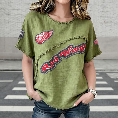 DET x NHL Women’???s Vintage O-Neck 2905 DatND DVT