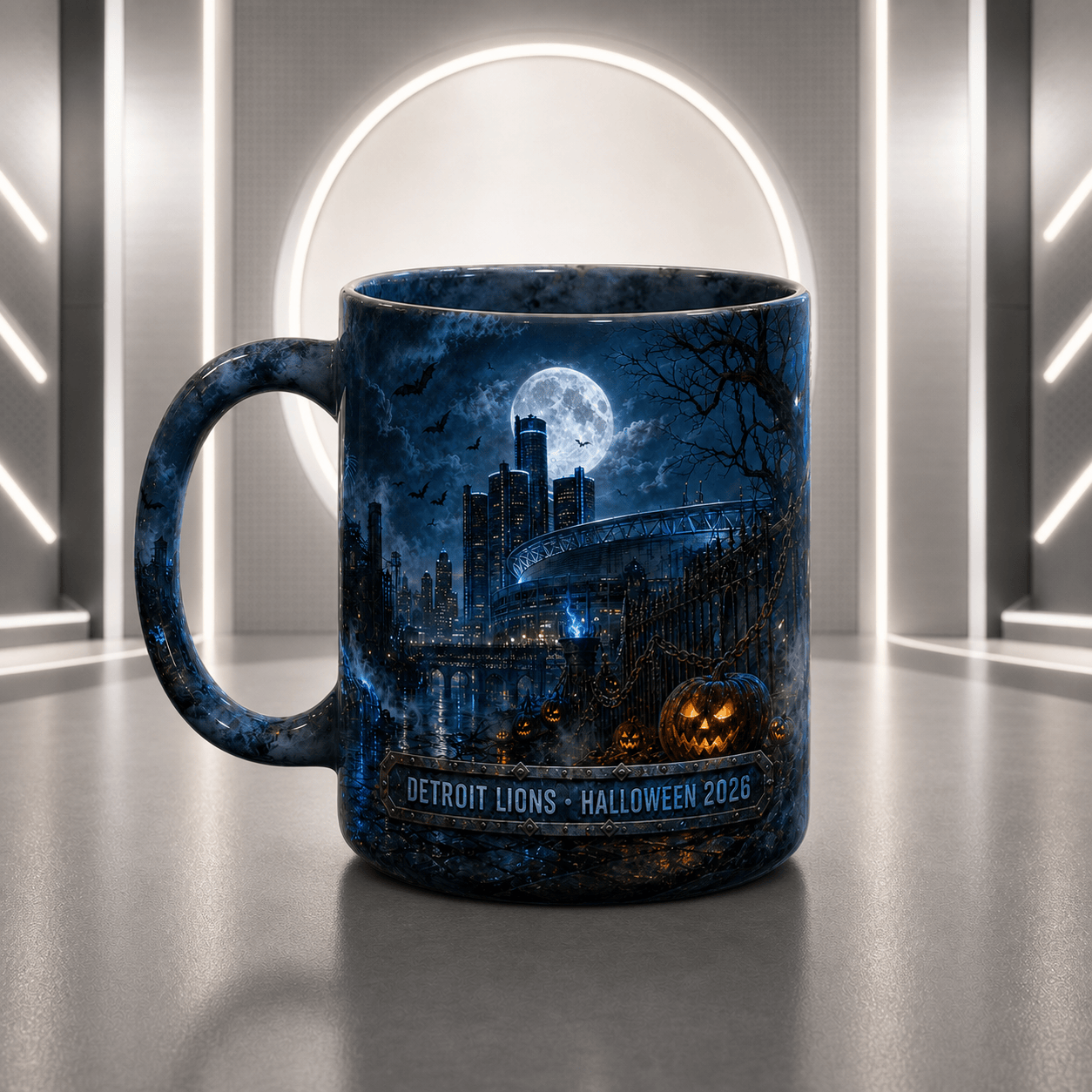 DL Halloween Football Mug – The Frozen Cornfield Spooky Fan Gift DDT