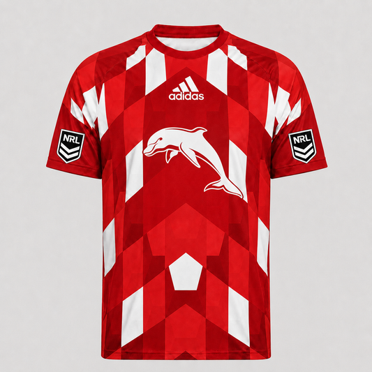 DOL x NRL Premium Geometric Fan Performance T-Shirt