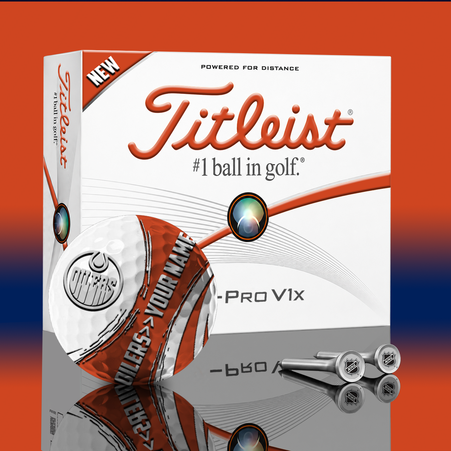 EDM x NHL PERSONALIZED GOLF BALL LIMITED EDITION