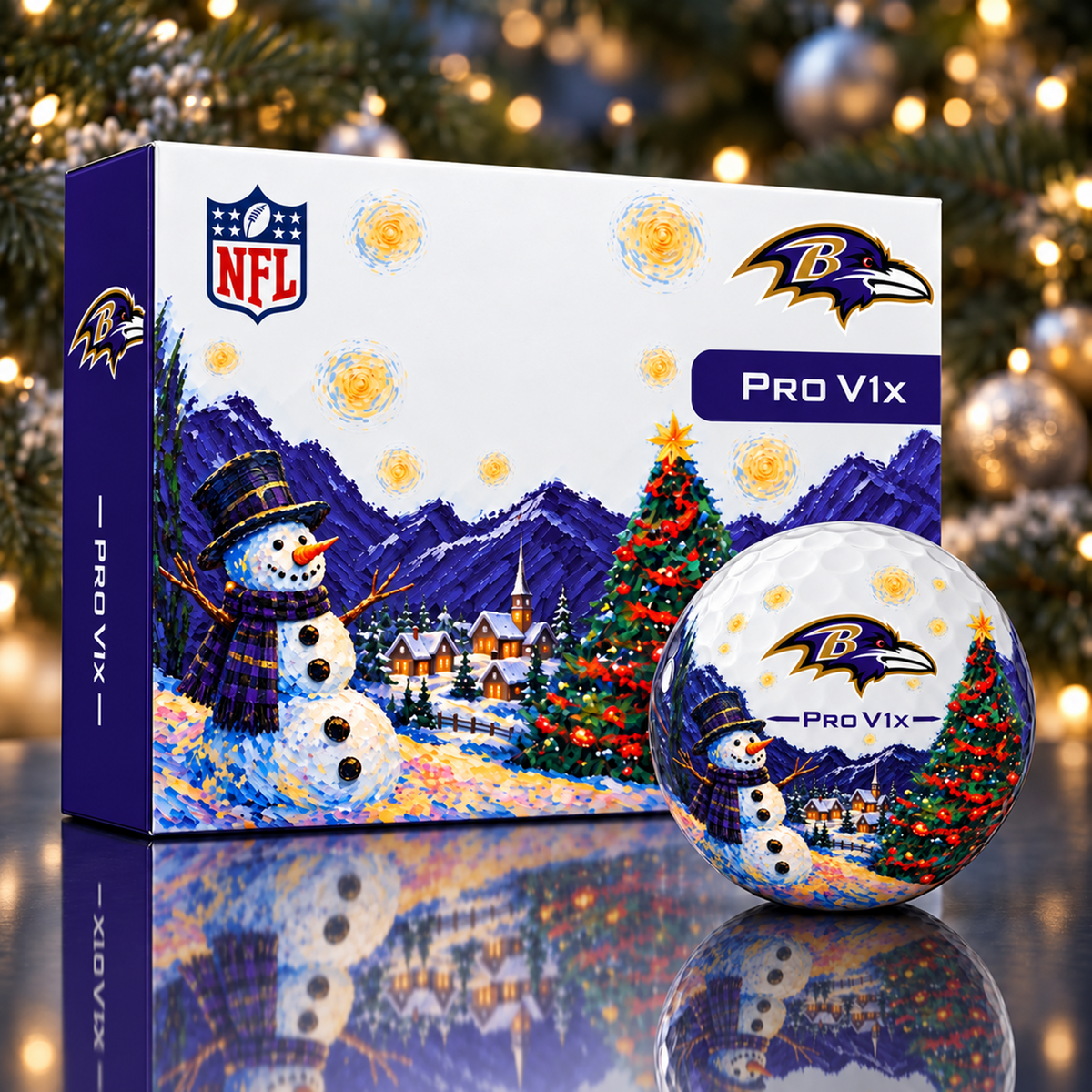 Exclusive Christmas NFL x BAL Golf Ball