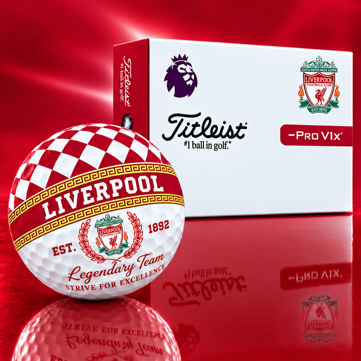 Exclusive EPL x LIV Legendary Team V10 Golf Ball