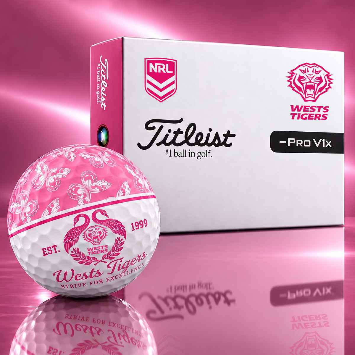 Exclusive Elegant NRL x WT Golf Ball